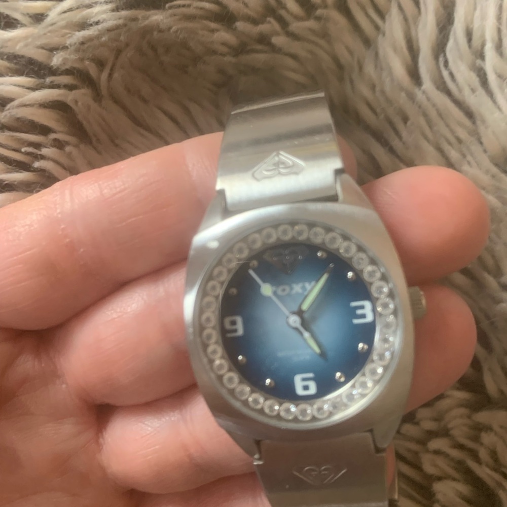 Roxy Silver and Blue Women's Watch